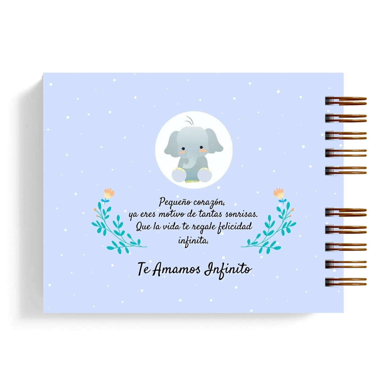 Libro de Recuerdos para Baby Shower Elephant