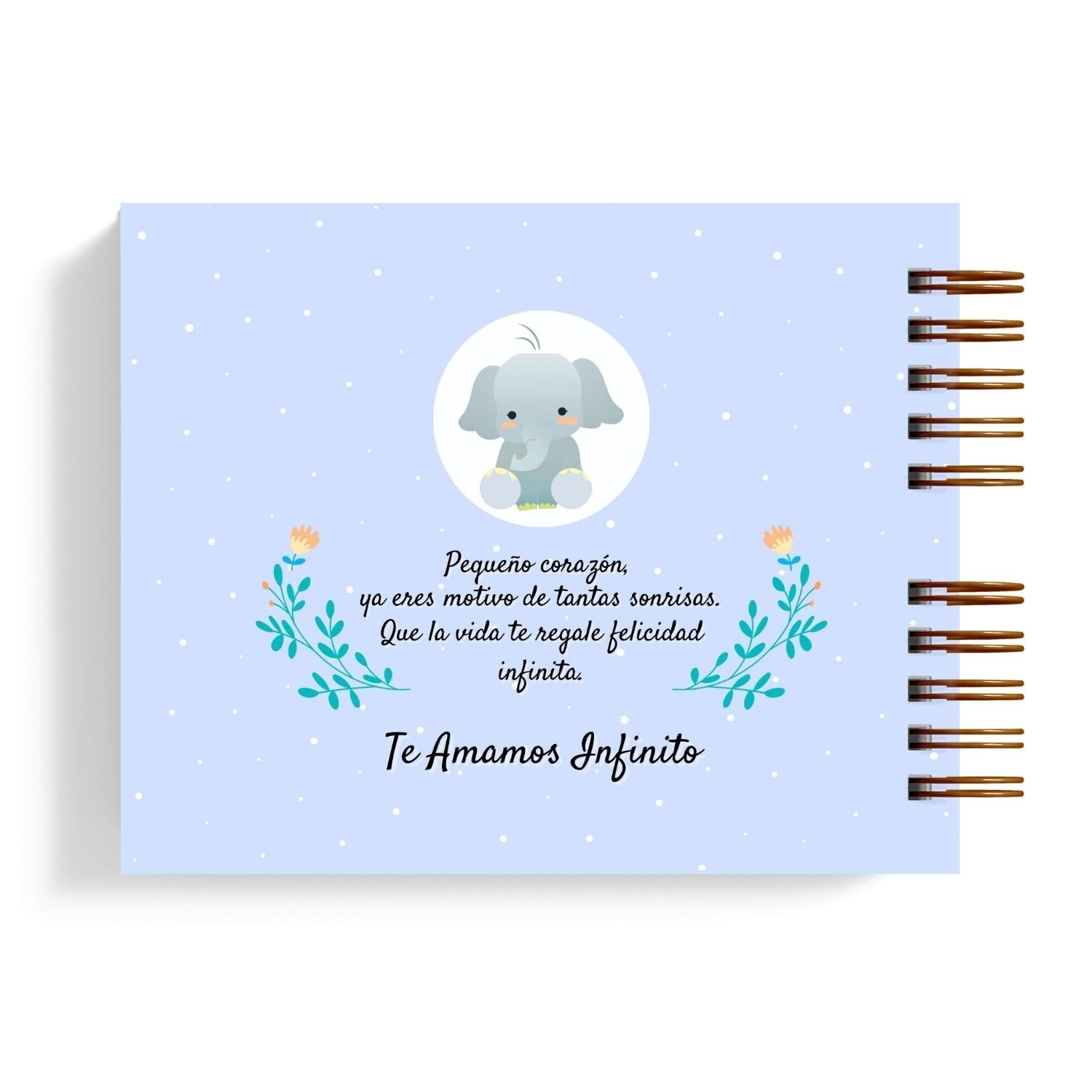 Libro de Recuerdos para Baby Shower Elephant