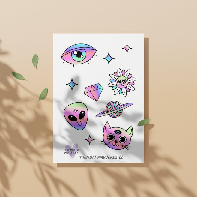 Lámina de Sticker Aesthetic