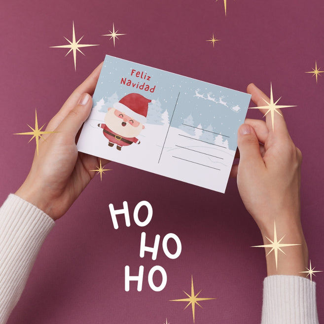 Postal Navideña Santa