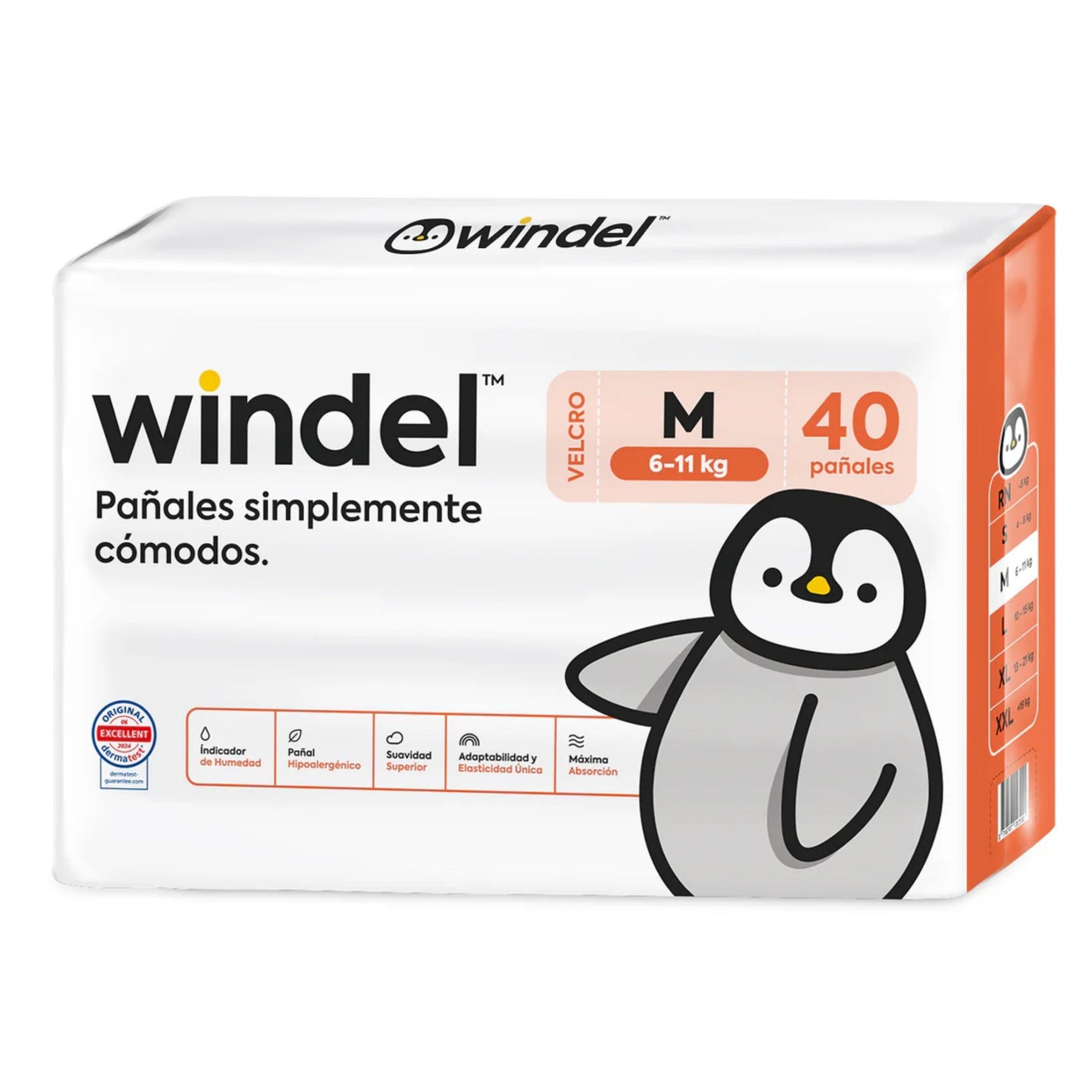 Pañales para bebé Windel Talla M · 40 unidades
