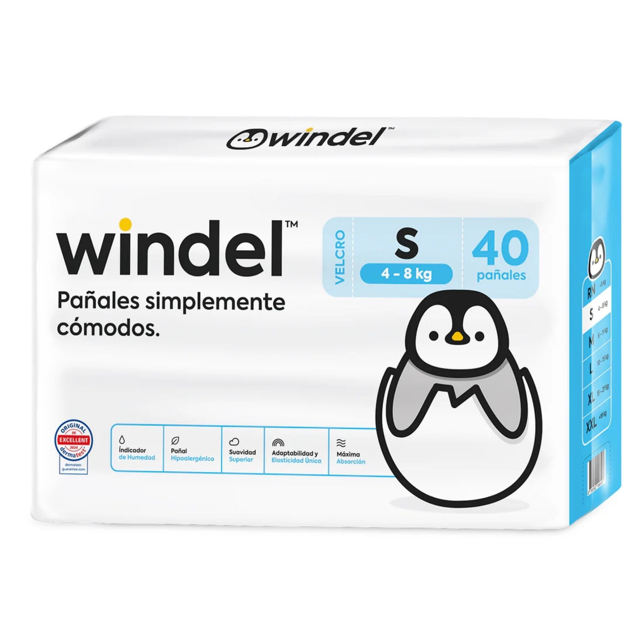 Pañales para bebé Windel Talla S · 40 unidades