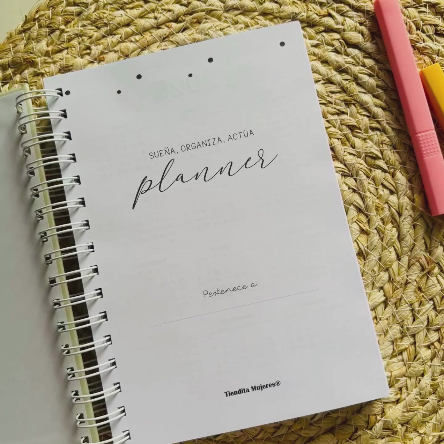 Planner 2026 Sueña, Organiza y Actúa Floral Night